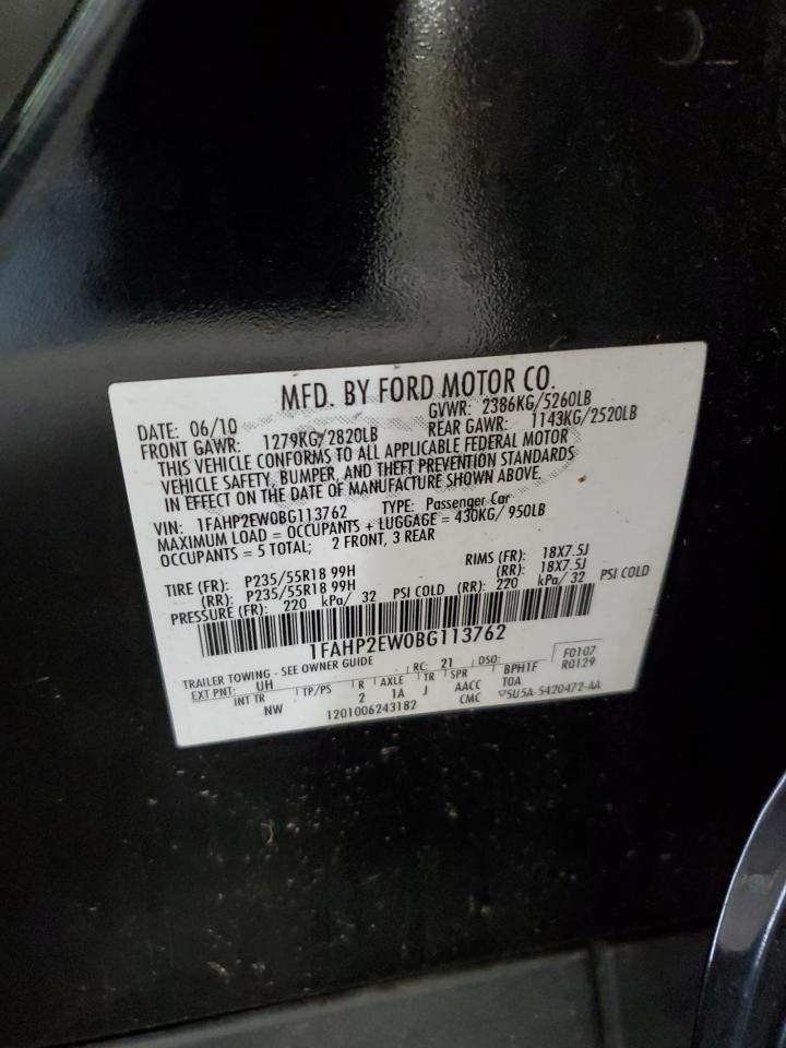 2011 FORD TAURUS SEL photo 25