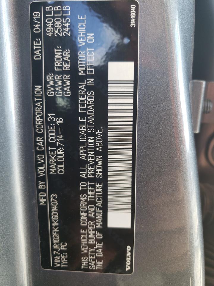 2019 VOLVO S60 T5 MOMENTUM photo 12