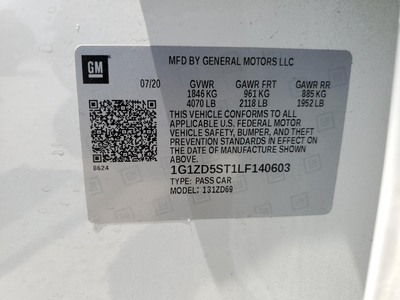 2020 CHEVROLET MALIBU LT photo 23