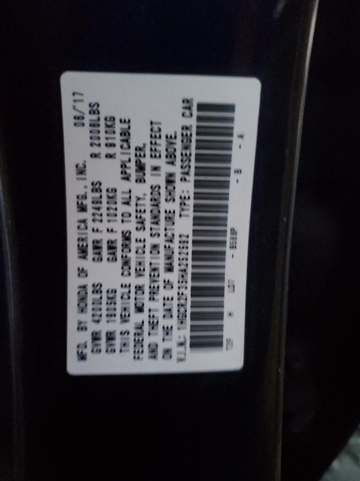 2017 HONDA ACCORD LX photo 25