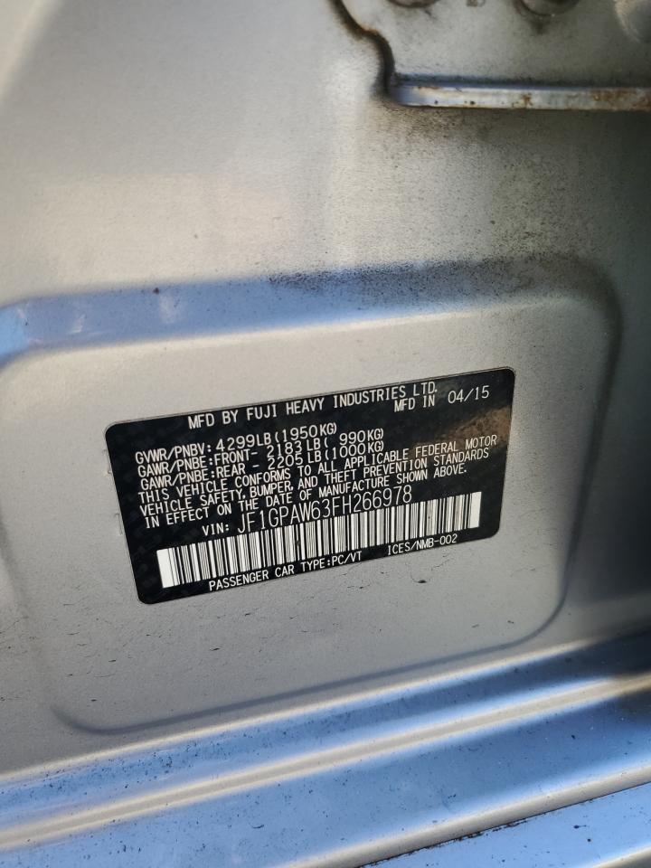 2015 SUBARU IMPREZA SPORT LIMITED photo 12