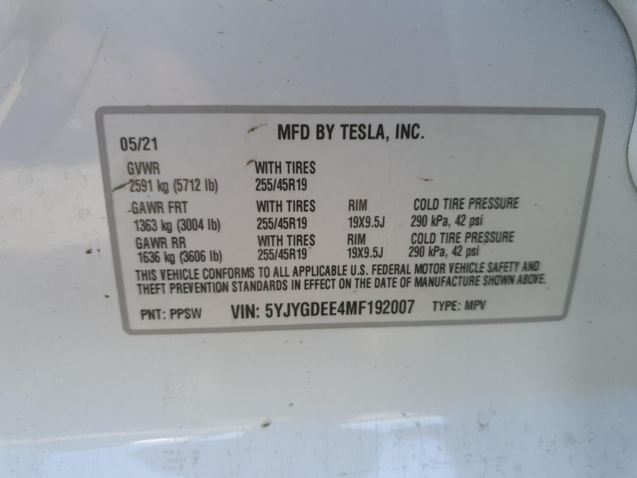 2021 TESLA MODEL Y photo 23