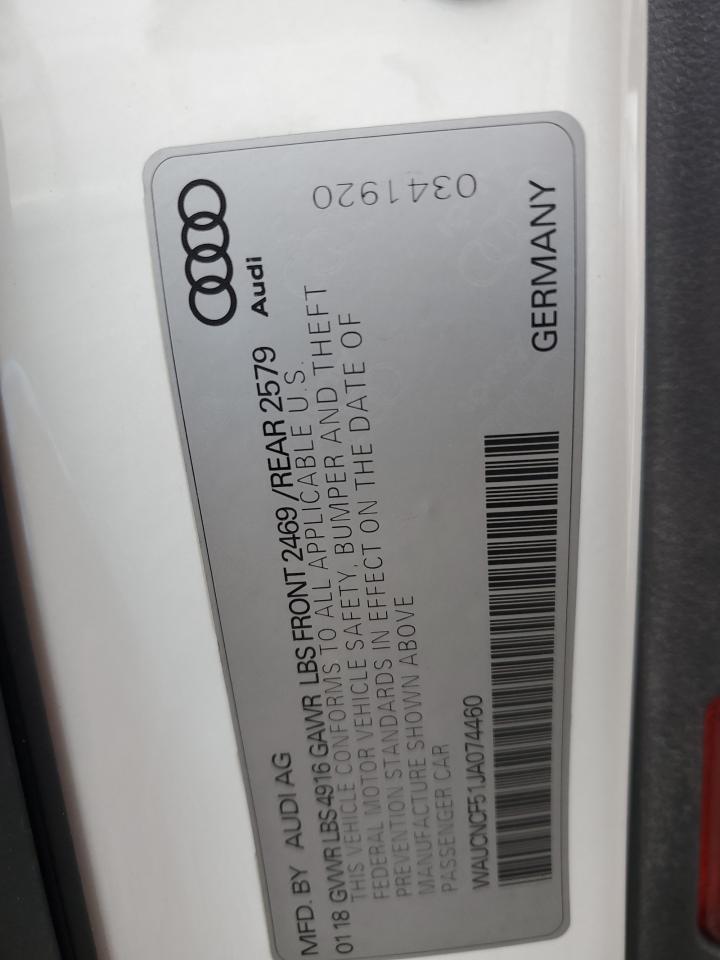 2018 AUDI A5 PRESTIGE photo 13
