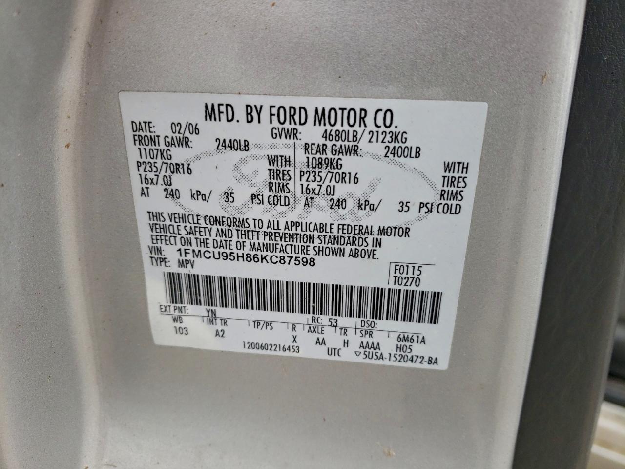 2006 FORD ESCAPE photo 13