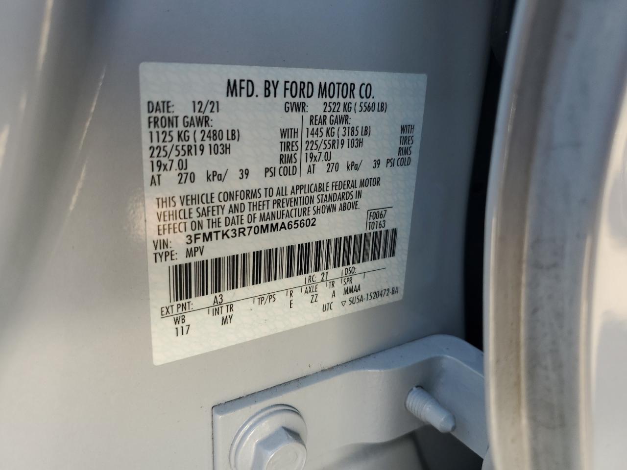 2021 FORD MUSTANG MACH-E PREMIUM photo 25