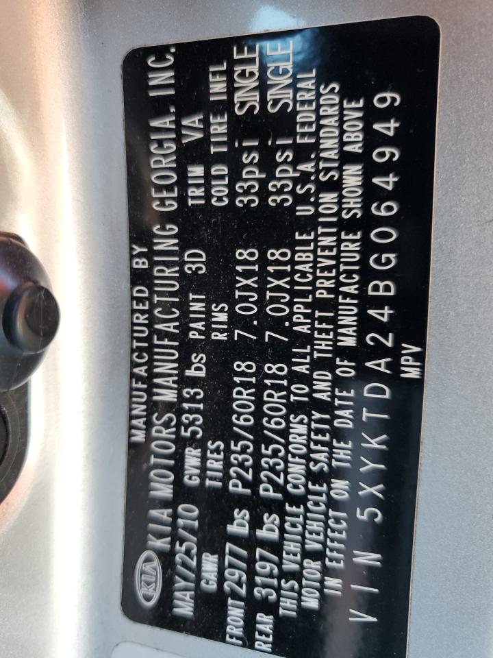 2011 KIA SORENTO LX photo 34
