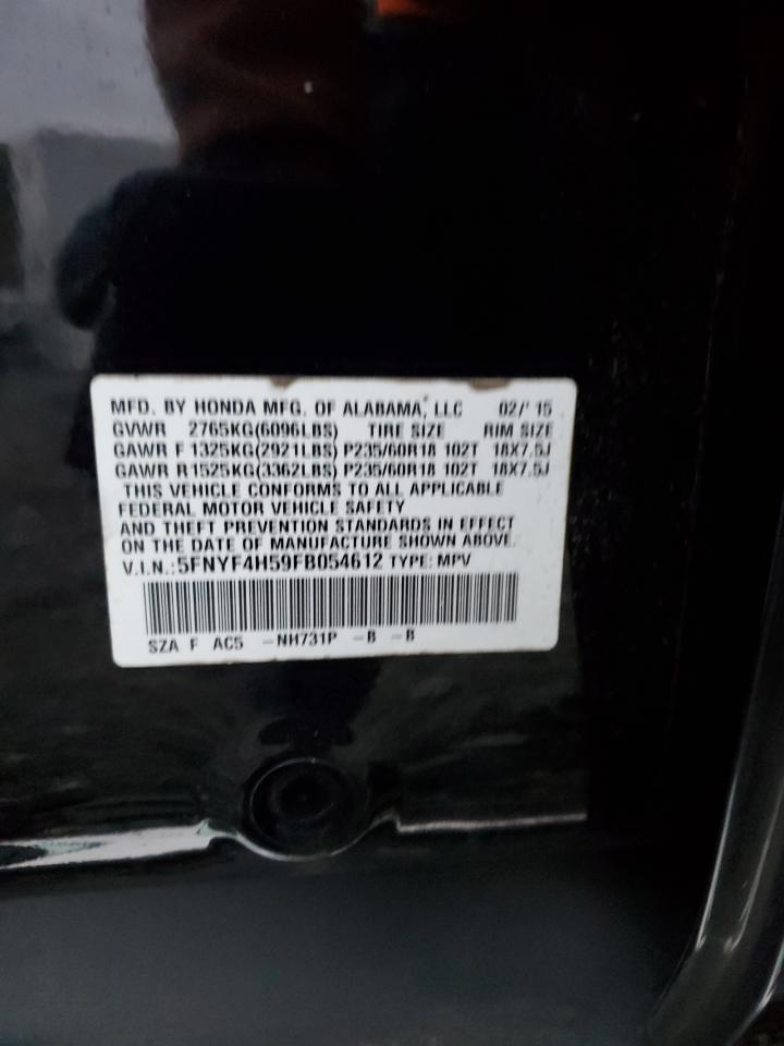 2015 HONDA PILOT EXL photo 13