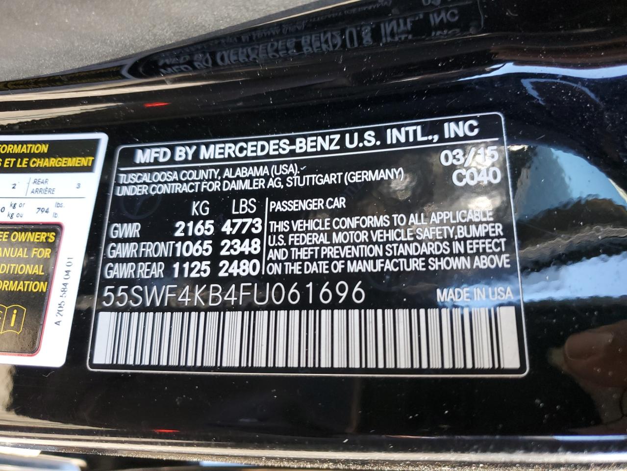 2015 MERCEDES-BENZ C 300 4MATIC photo 23