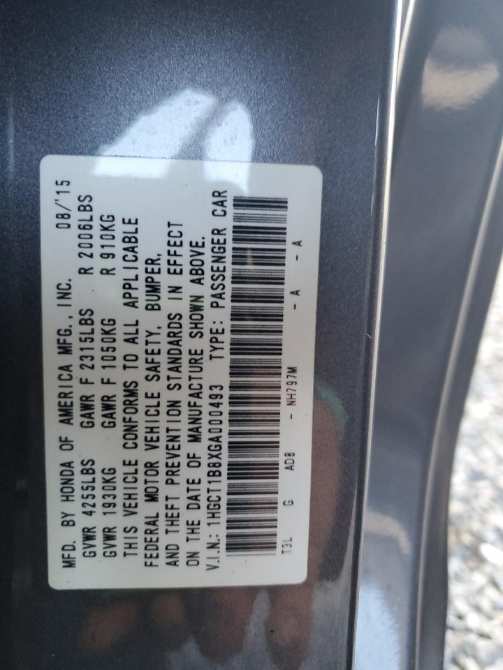 2016 HONDA ACCORD EXL photo 12