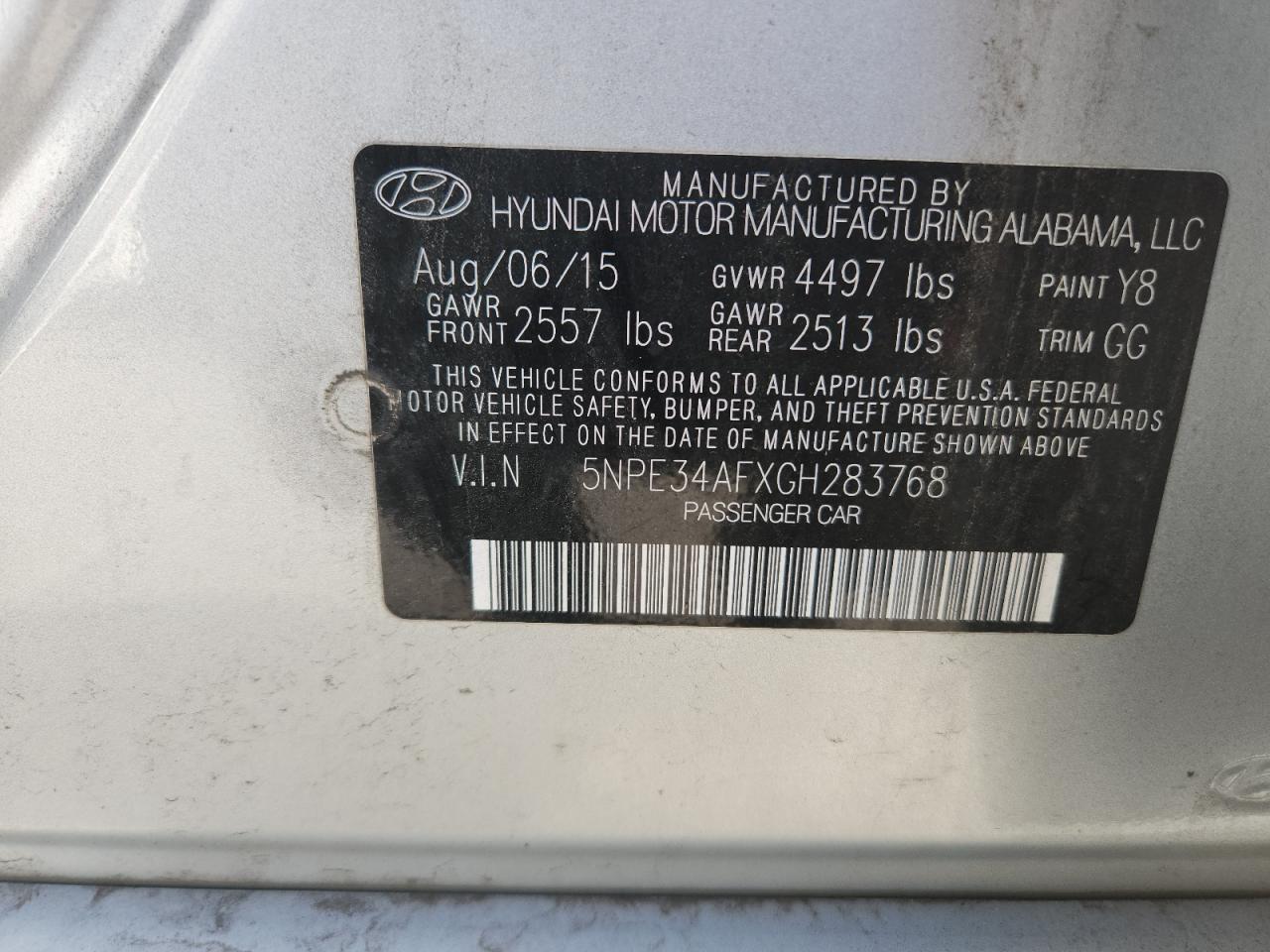2016 HYUNDAI SONATA LIMITED photo 23