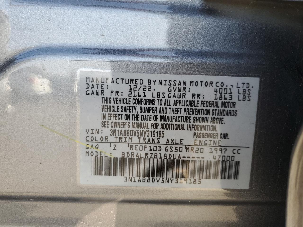 2022 NISSAN SENTRA SR photo 23