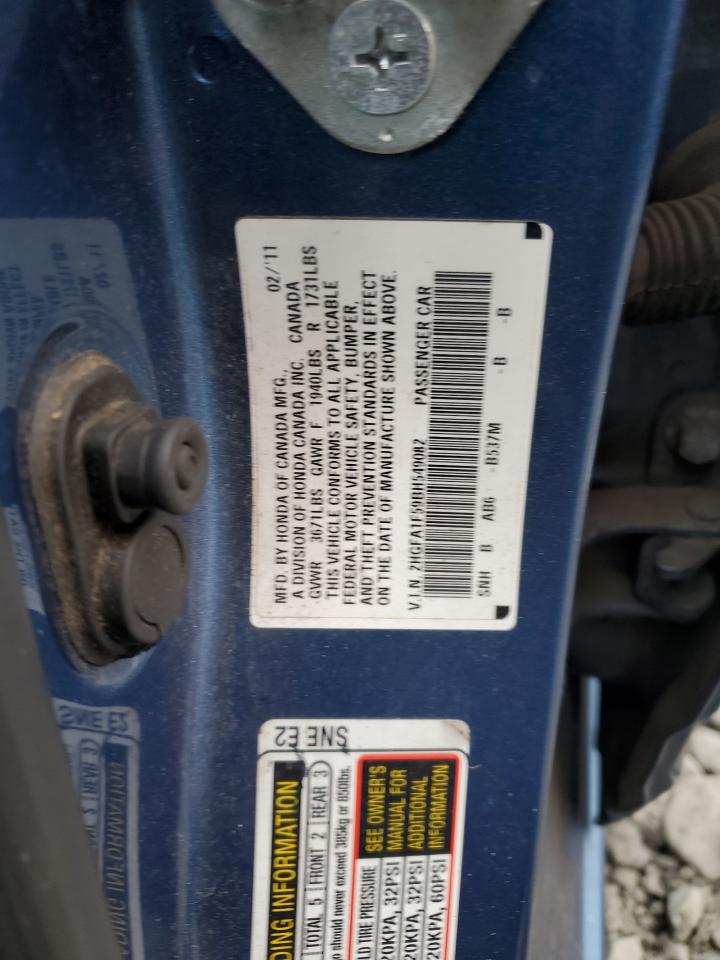 2011 HONDA CIVIC LX photo 12