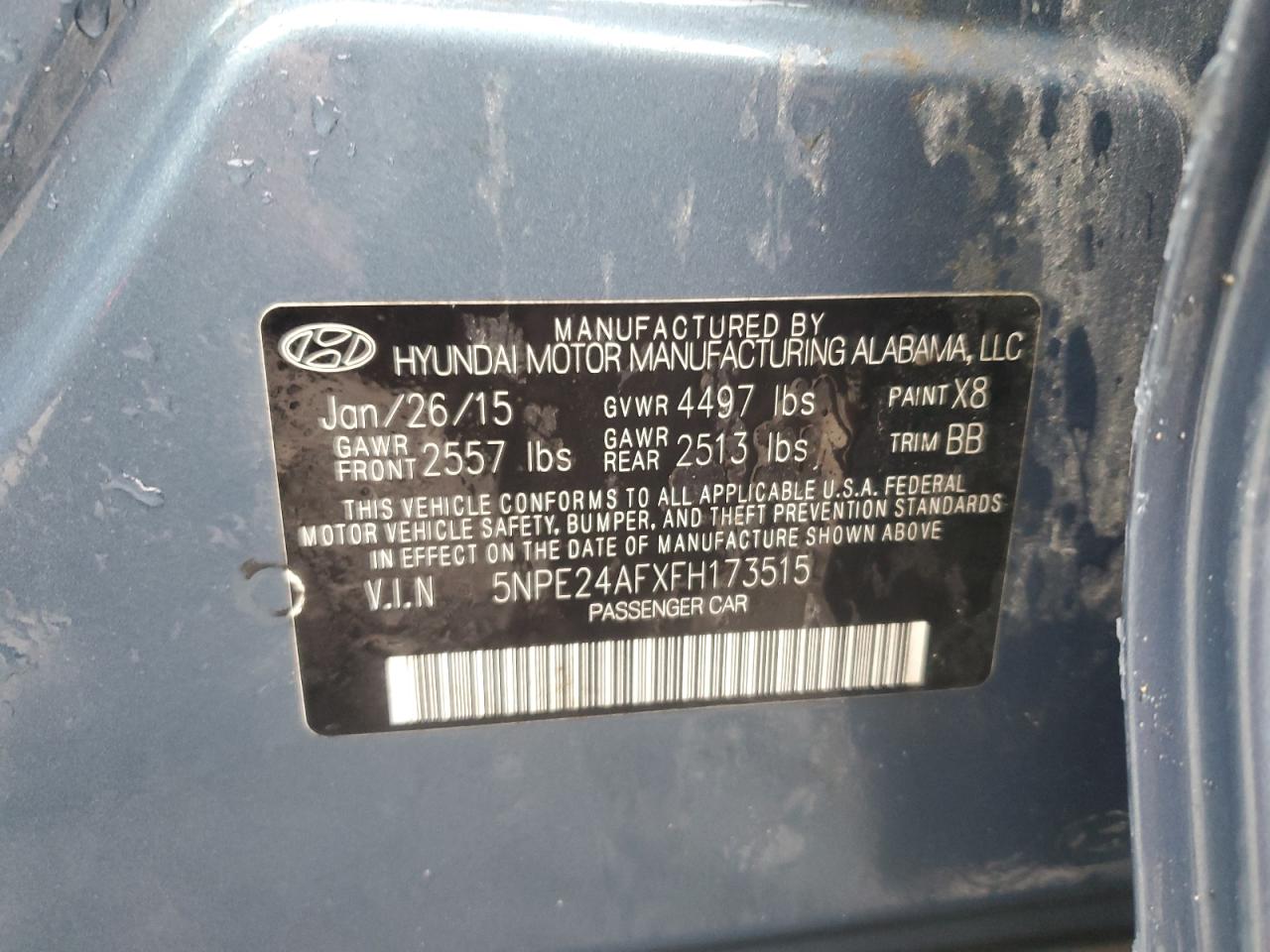 2015 HYUNDAI SONATA SE photo 23