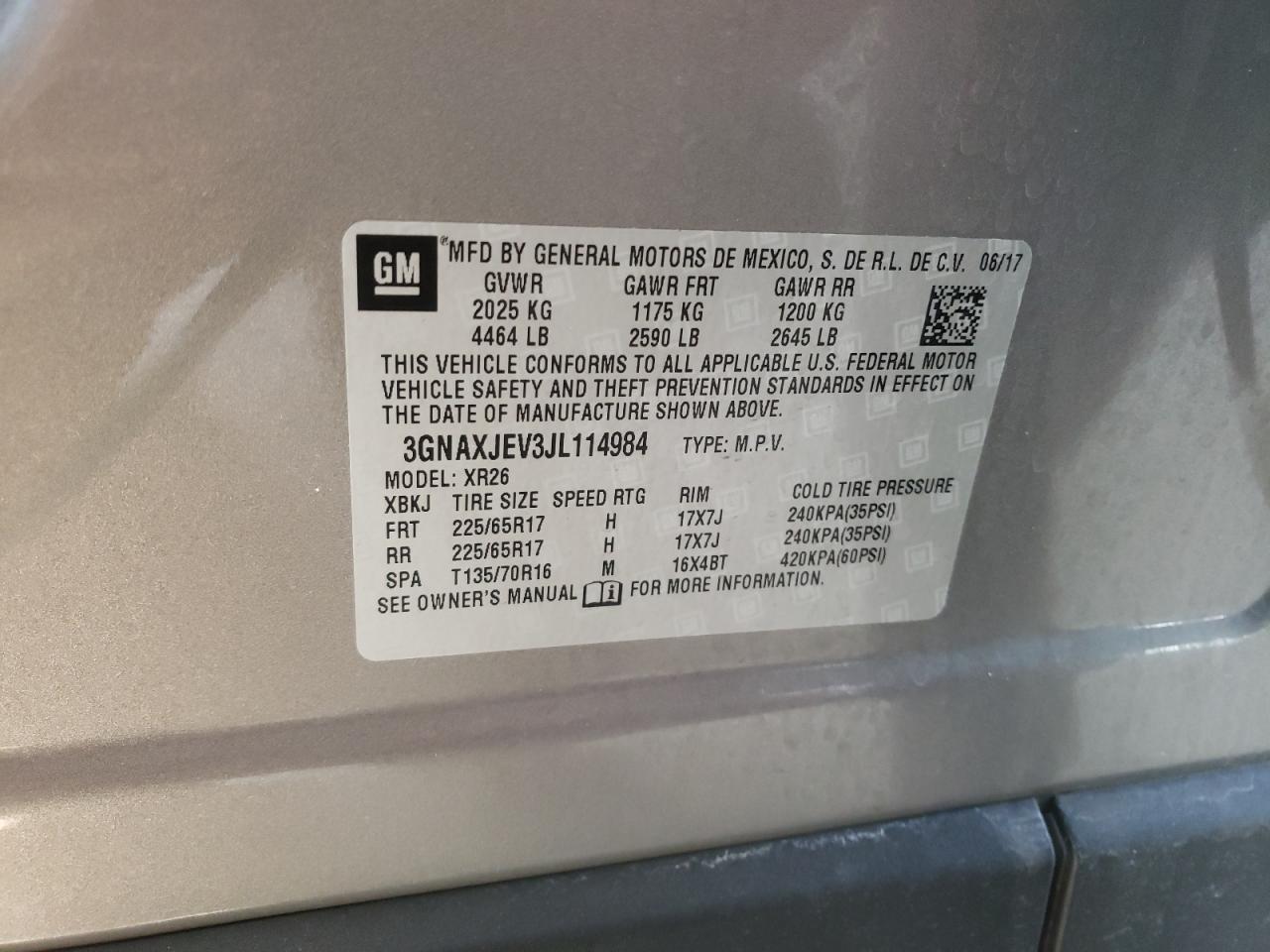 2018 CHEVROLET EQUINOX LT photo 13