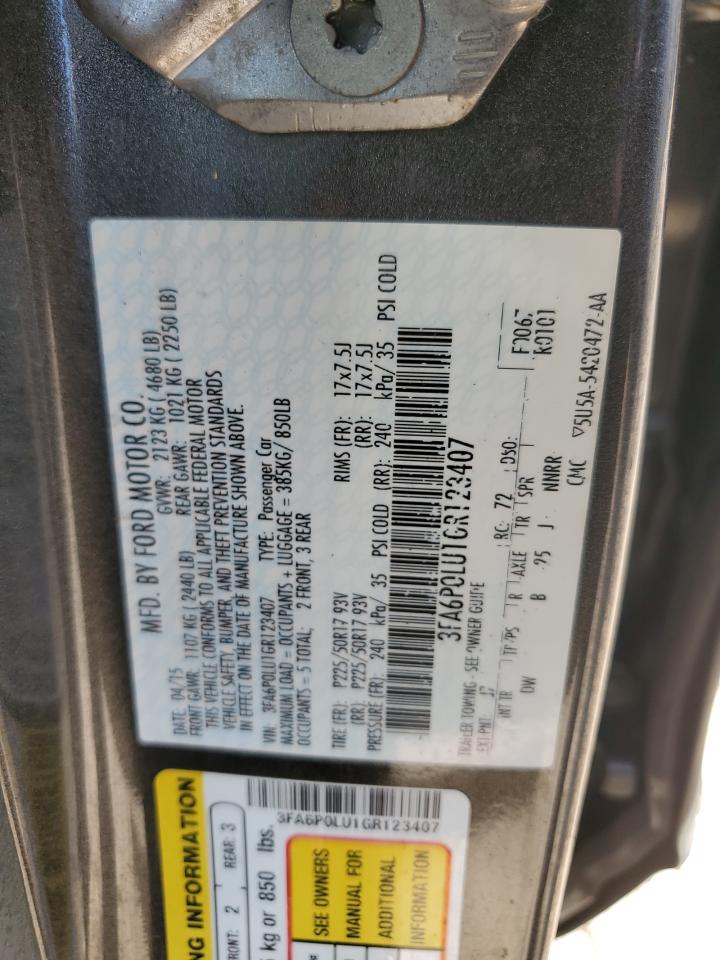 2016 FORD FUSION SE HYBRID photo 12