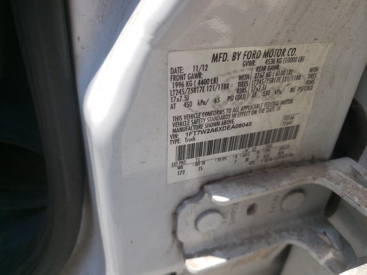 2013 FORD F250 SUPER DUTY photo 10