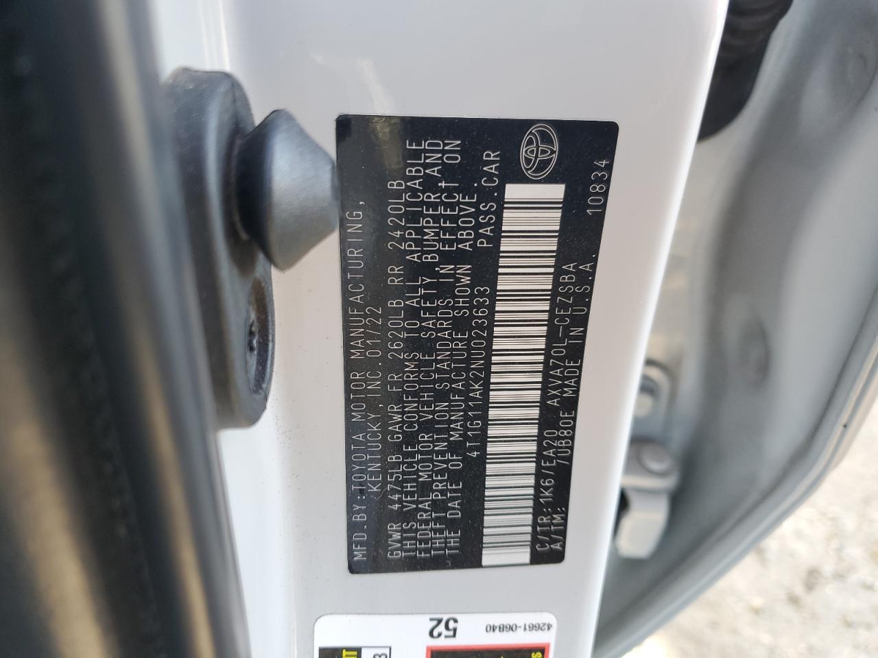 2022 TOYOTA CAMRY SE photo 13