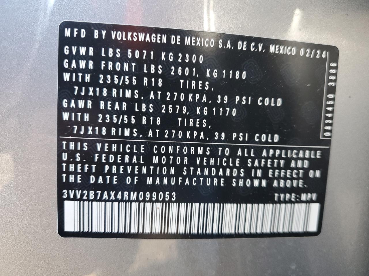2024 VOLKSWAGEN TIGUAN SE photo 37