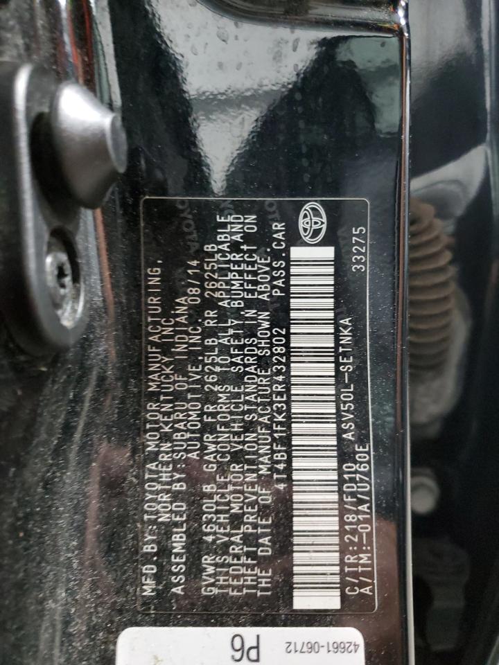 2014 TOYOTA CAMRY LE photo 37