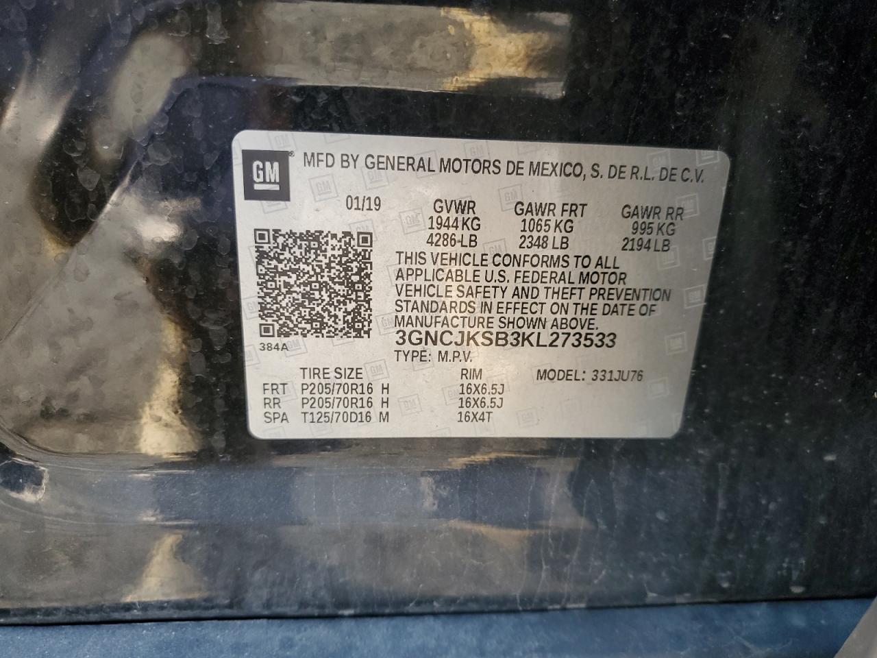 2019 CHEVROLET TRAX LS photo 27