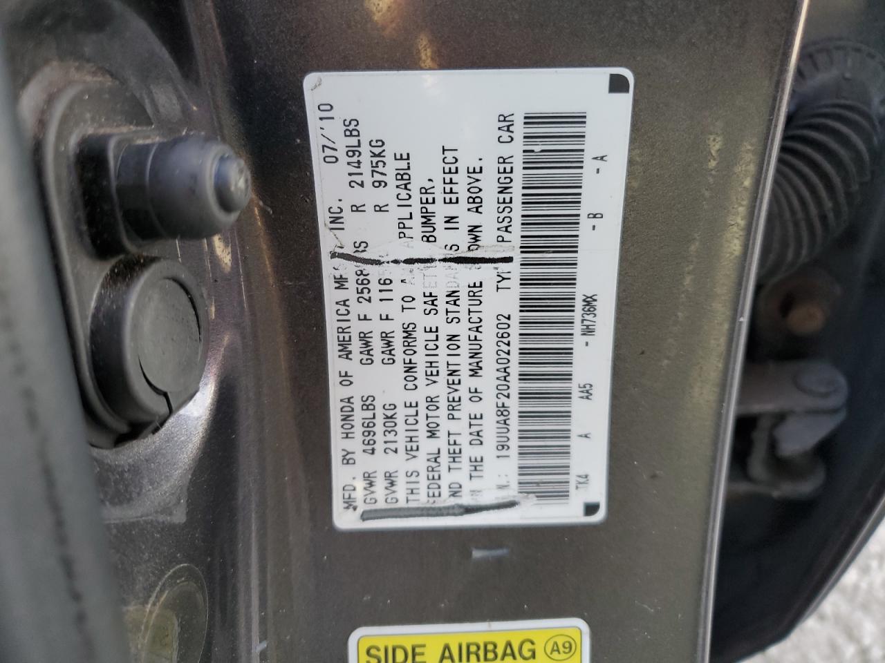 2010 ACURA TL photo 23