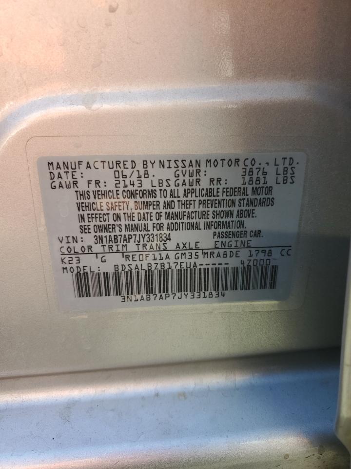 2018 NISSAN SENTRA S photo 12