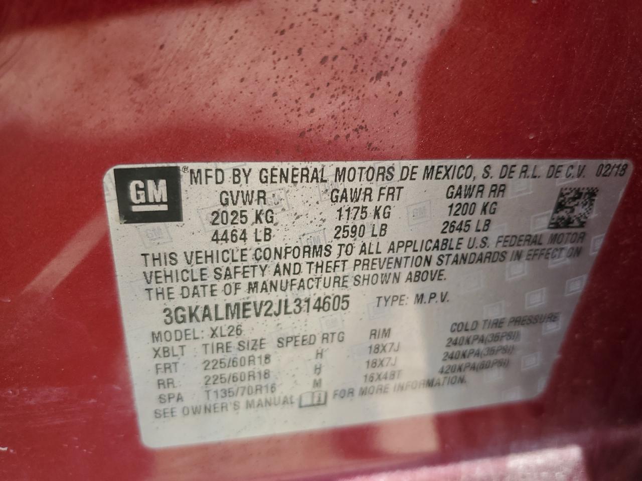 2018 GMC TERRAIN SLE photo 13