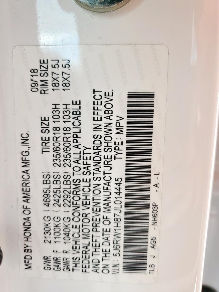 2018 HONDA CR-V EXL photo 25