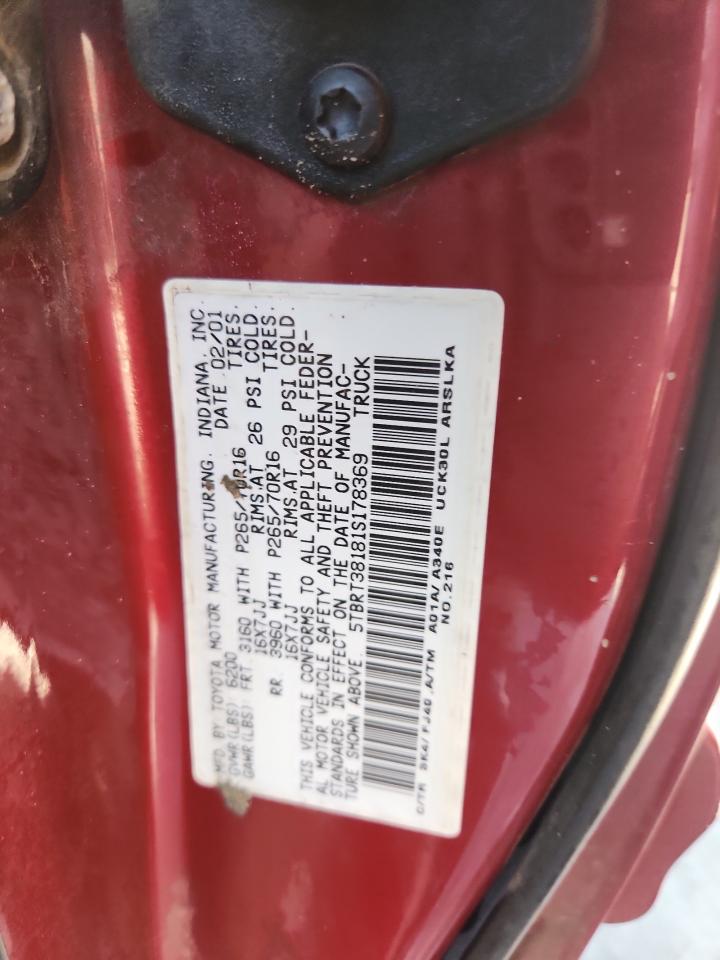 2001 TOYOTA TUNDRA LIMITED photo 12