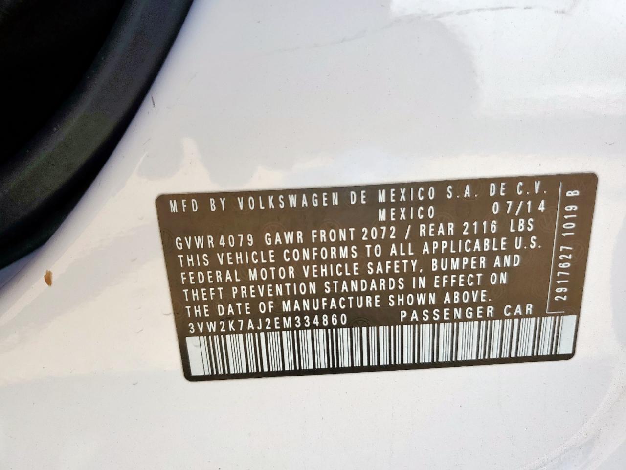 2014 VOLKSWAGEN JETTA BASE photo 23
