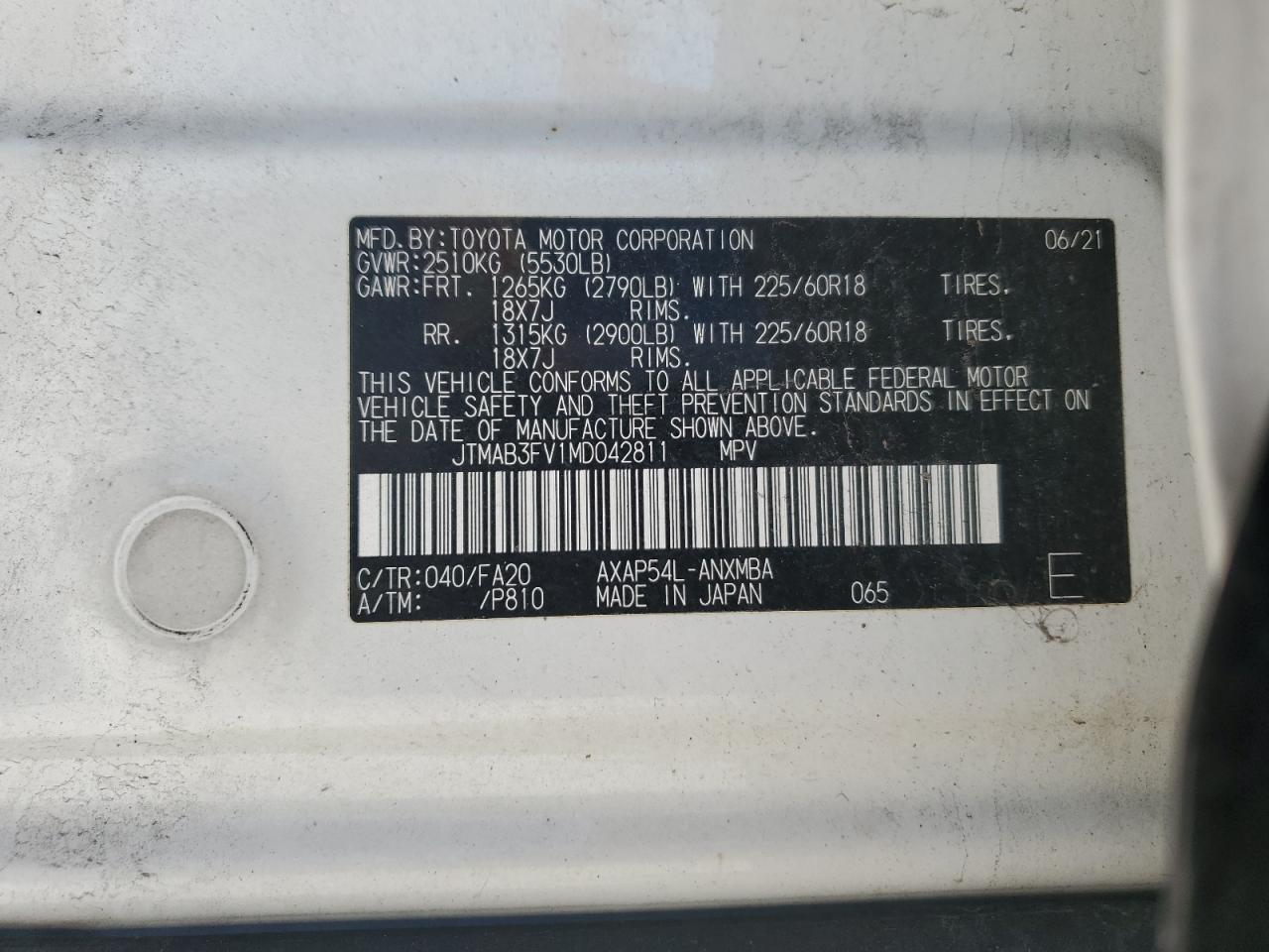 2021 TOYOTA RAV4 PRIME SE photo 25