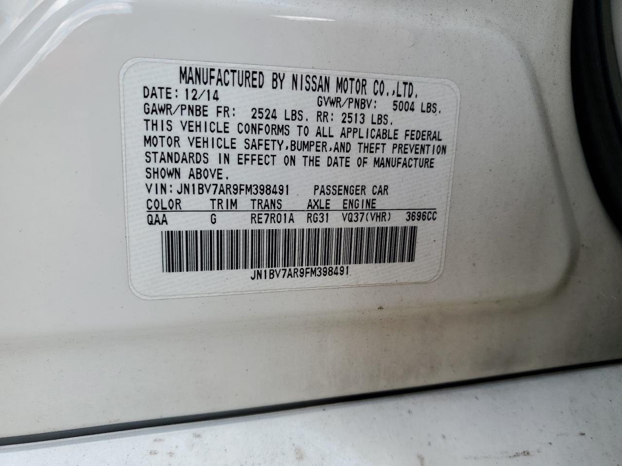 2015 INFINITI Q50 BASE photo 23
