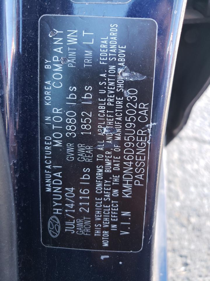 2005 HYUNDAI ELANTRA GLS photo 23
