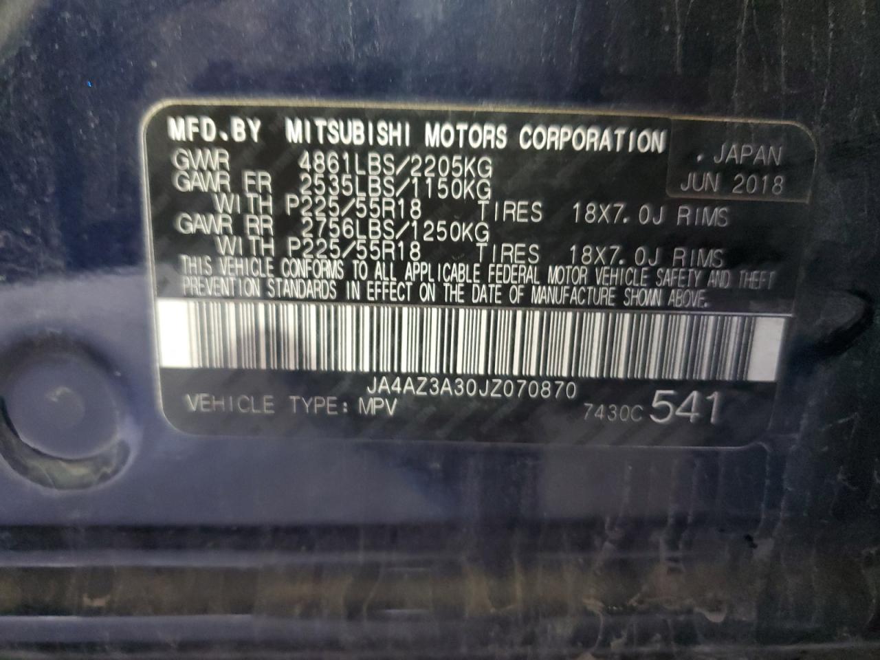 2018 MITSUBISHI OUTLANDER SE photo 27