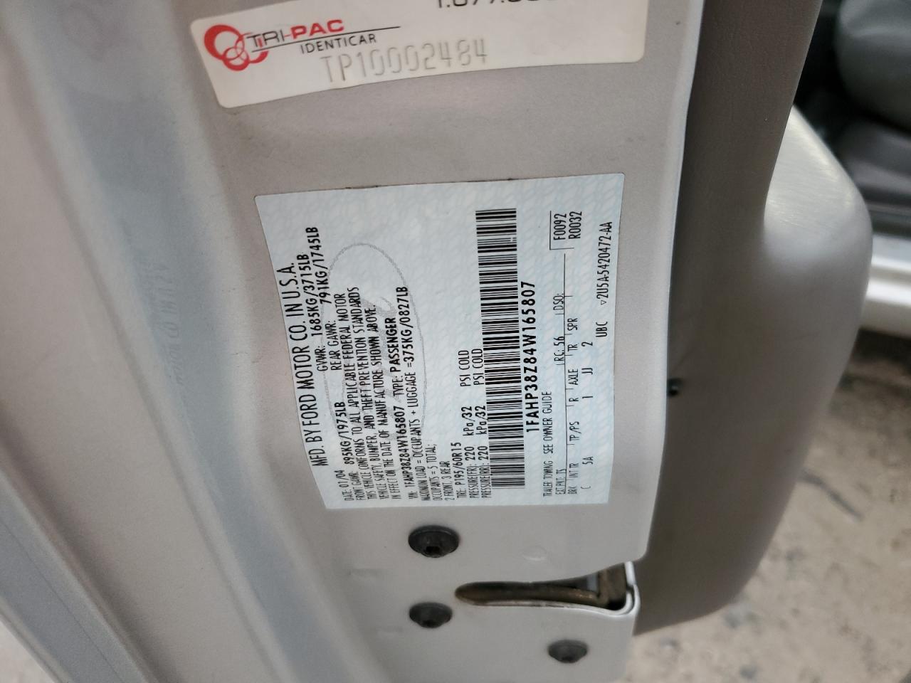 2004 FORD FOCUS ZTS photo 12