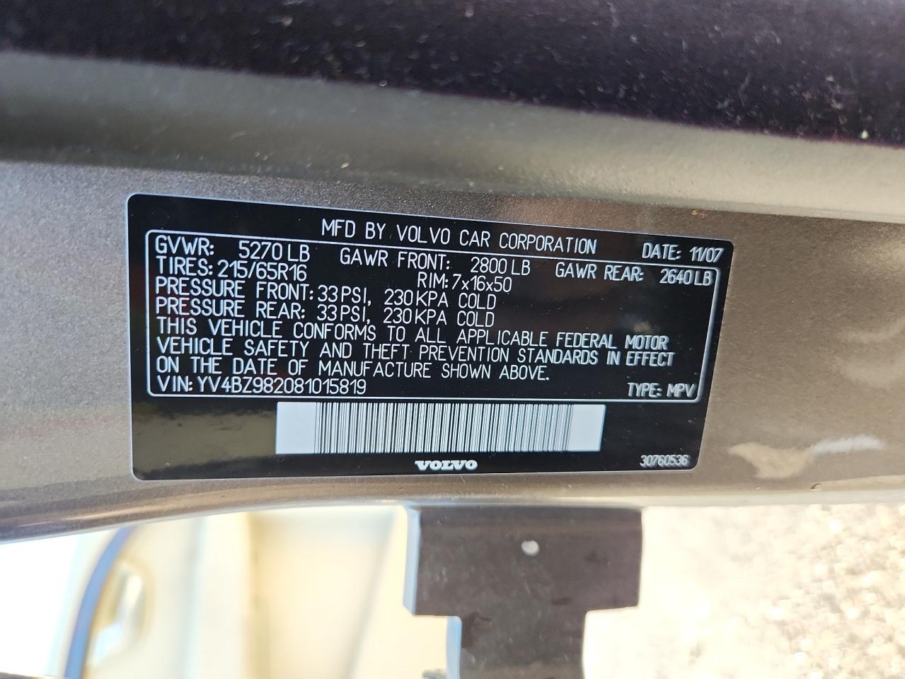 2008 VOLVO XC70 photo 37
