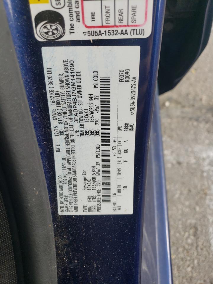 2016 FORD FIESTA SE photo 34