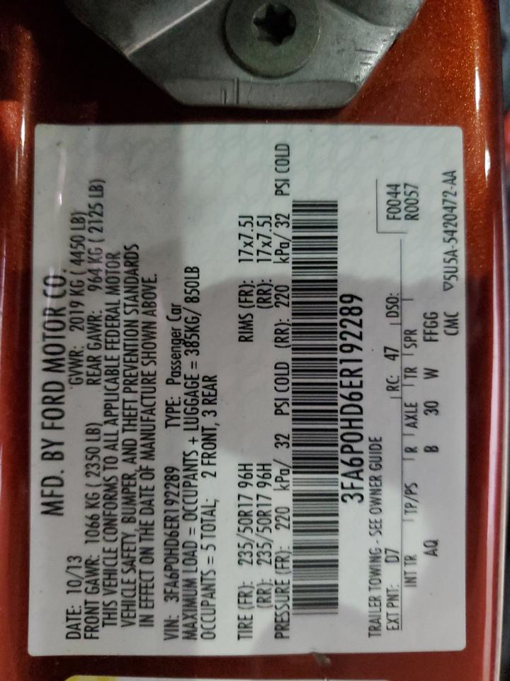 2014 FORD FUSION SE photo 23