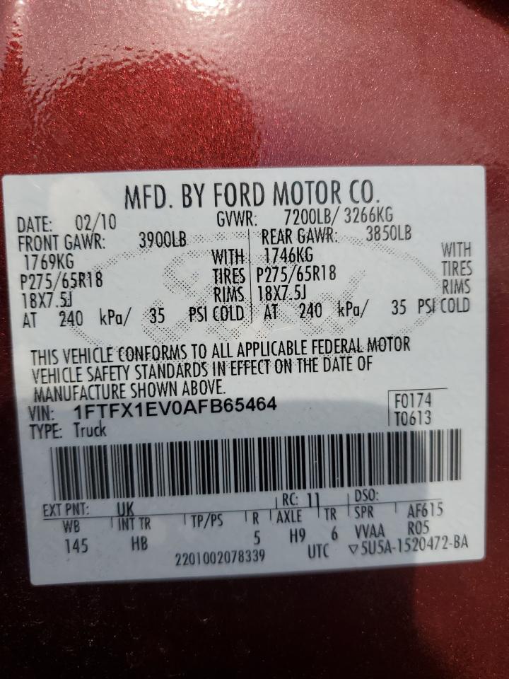 2010 FORD F150 SUPER CAB photo 34