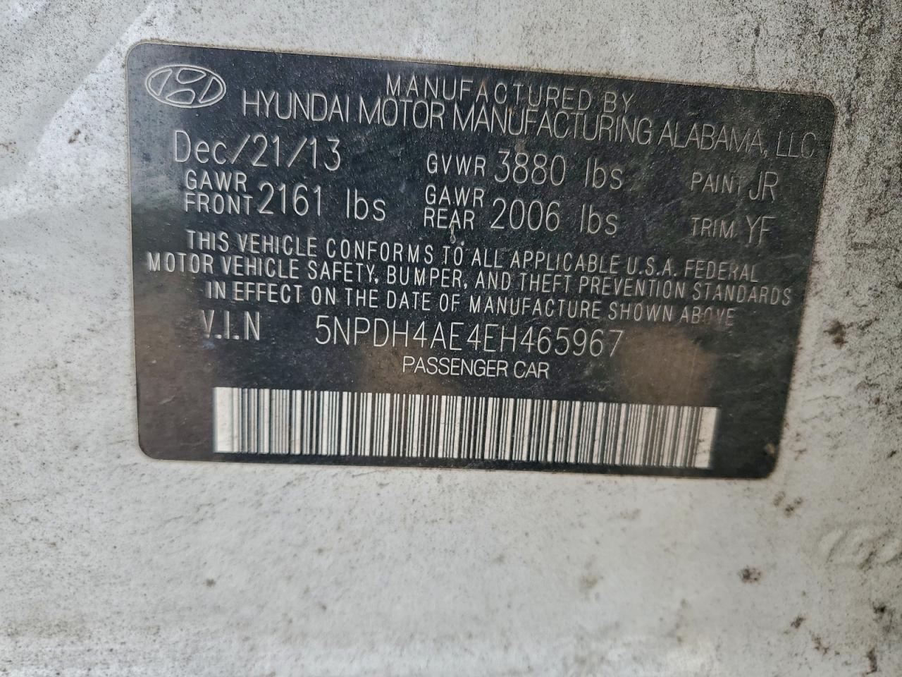 2014 HYUNDAI ELANTRA SE photo 34