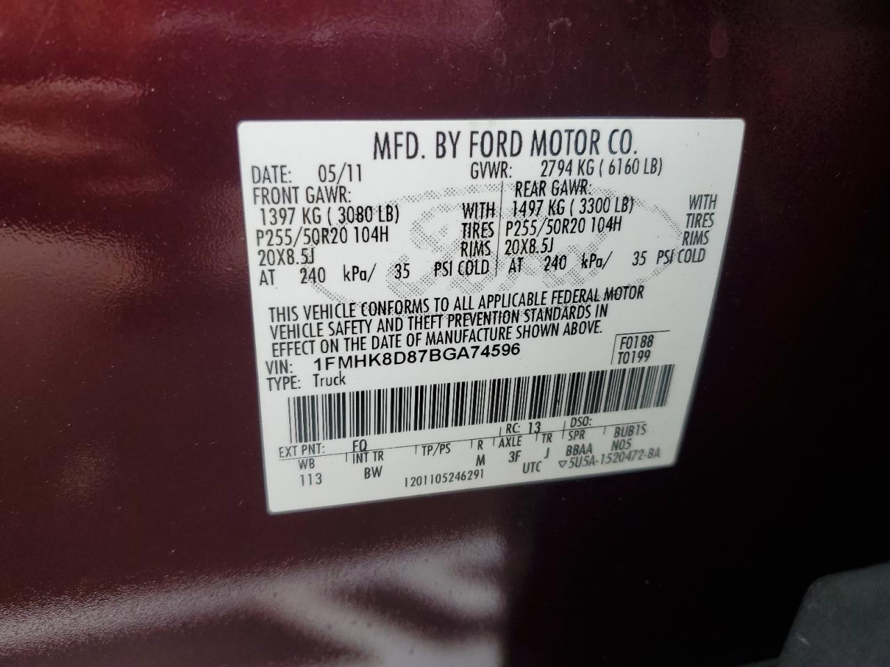 2011 FORD EXPLORER XLT photo 40