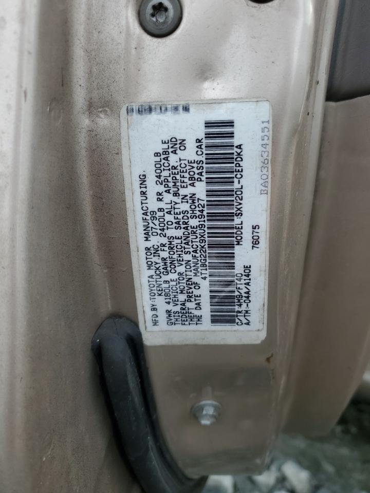 1999 TOYOTA CAMRY CE photo 12