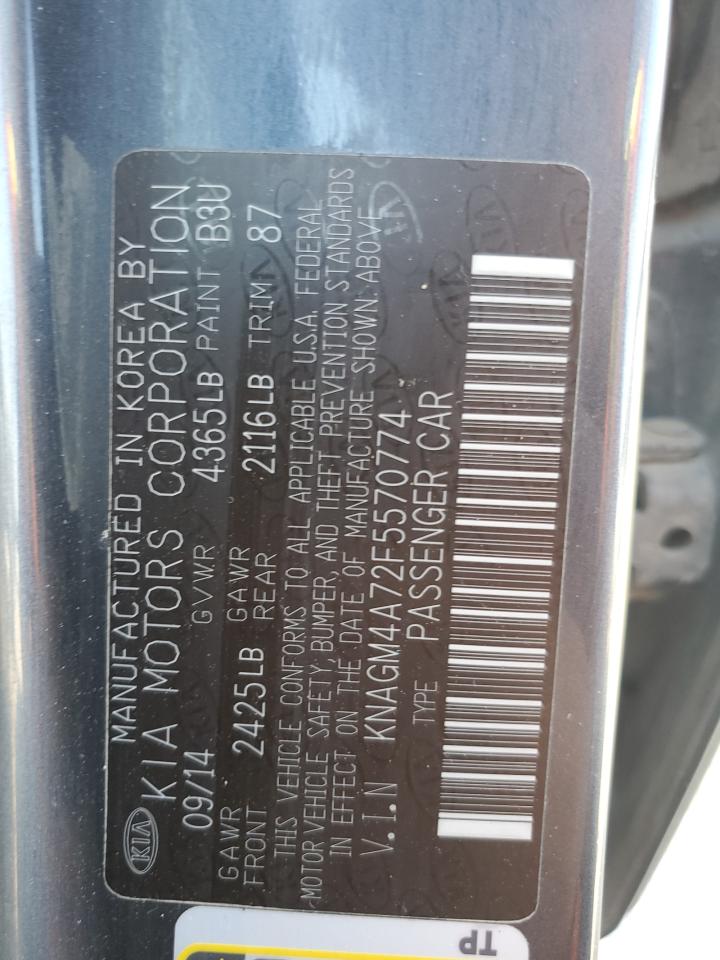 2015 KIA OPTIMA LX photo 13