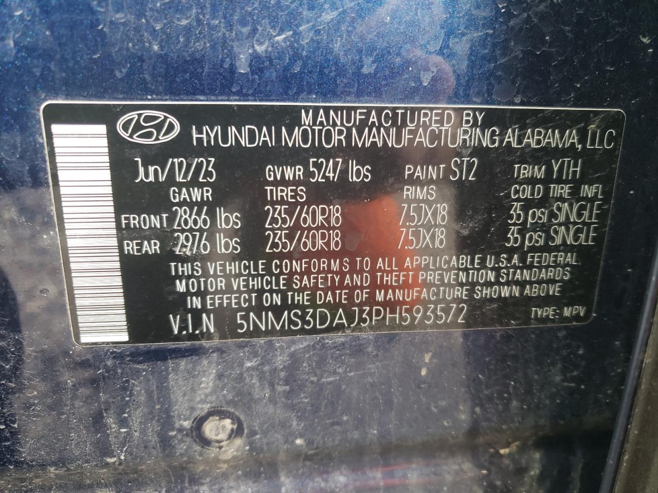 2023 HYUNDAI SANTA FE SEL PREMIUM photo 25