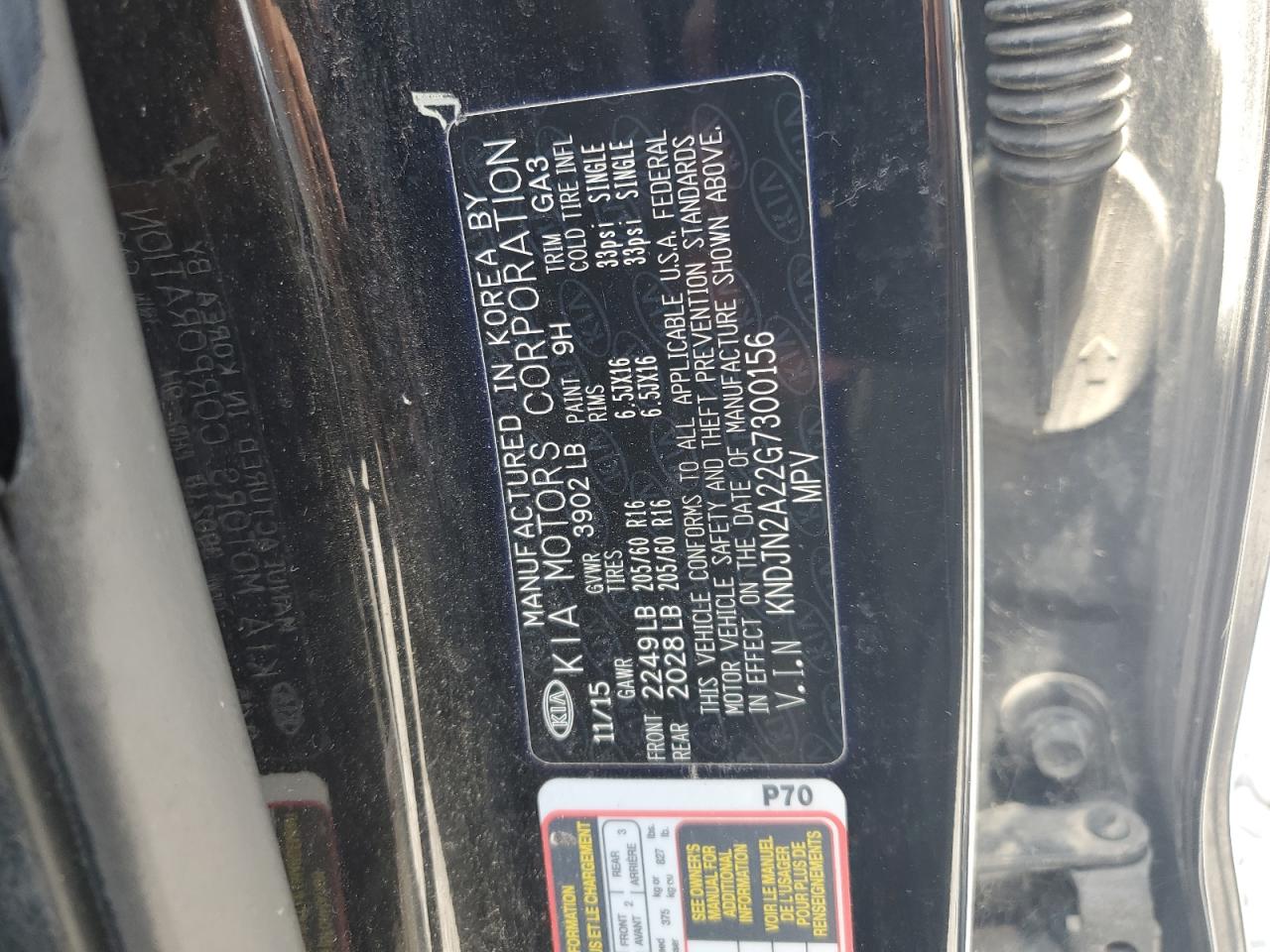 2016 KIA SOUL BASE photo 12