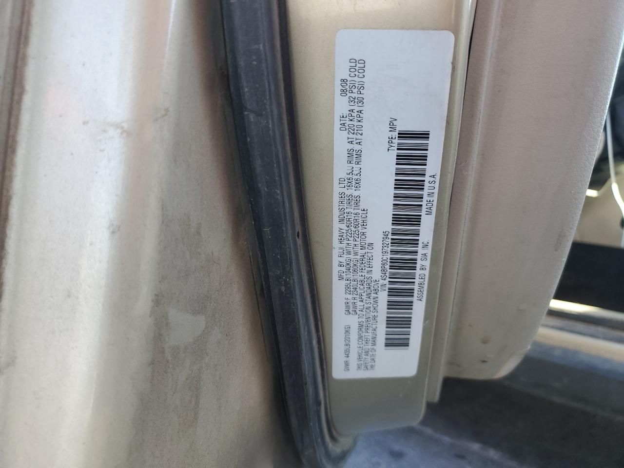 2009 SUBARU OUTBACK photo 37
