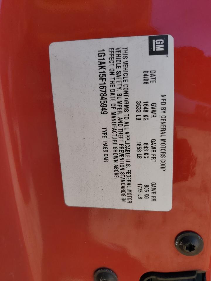 2006 CHEVROLET COBALT LS photo 10