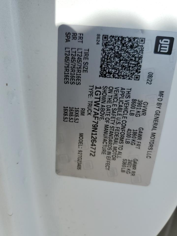 2022 GMC SAVANA G2500 photo 14