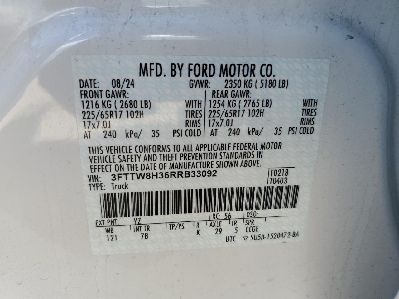 2024 FORD MAVERICK XLT photo 13