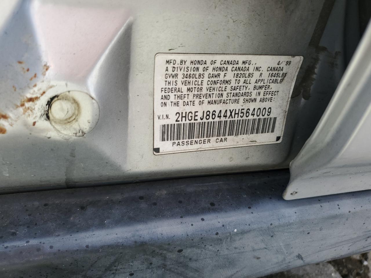 1999 HONDA CIVIC EX photo 13